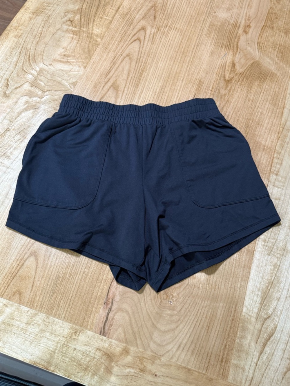all in motion Black Athletic Shorts with Elastic Waist and Front Pockets